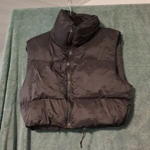 Women's Black Puffer Vest